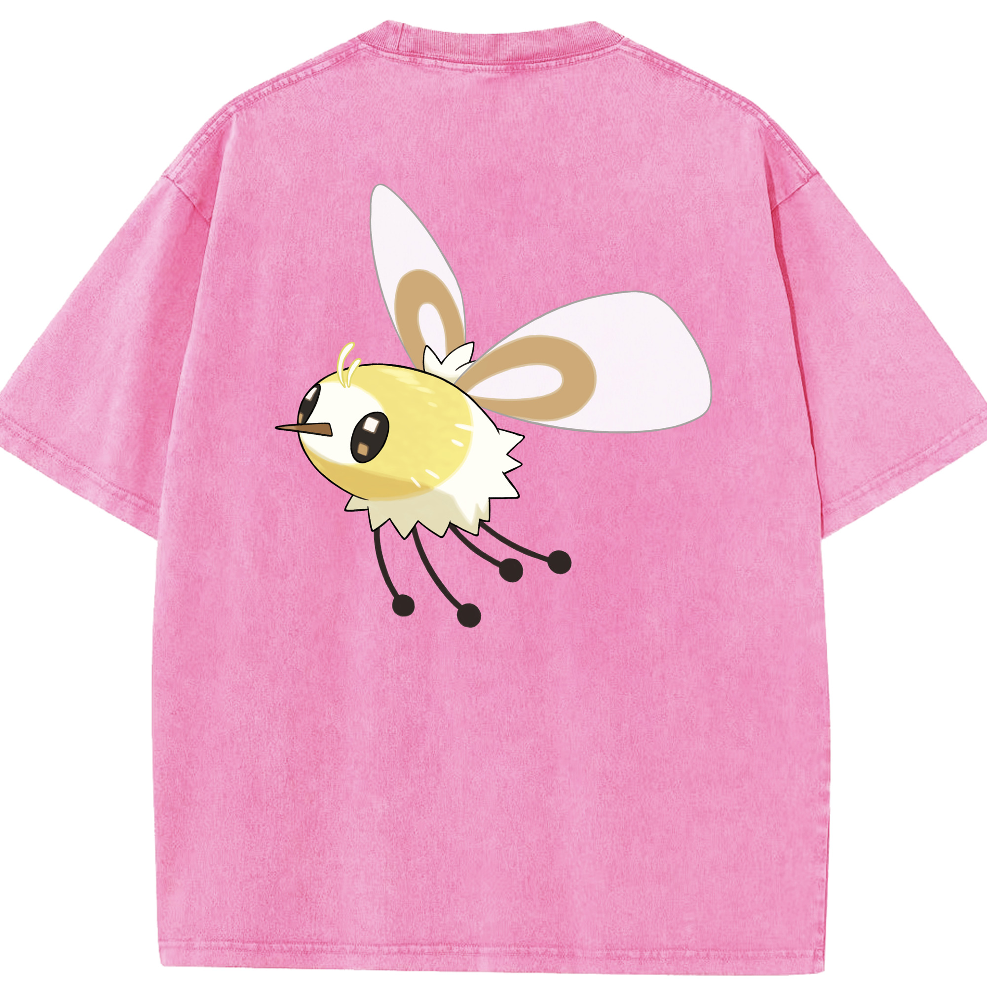 （画像用） ポケットモンスター Pokémon 綿100% ヴィンテージ風 半袖Tシャツ（背面プリント）
